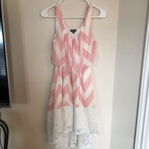 Lily Rose Pink and White Dress
